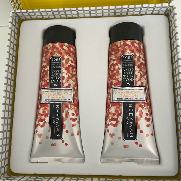 Beekman 1802 gift set 2 hand cream honeyed & orange blossom 3.4 oz - Picture 2 of 9